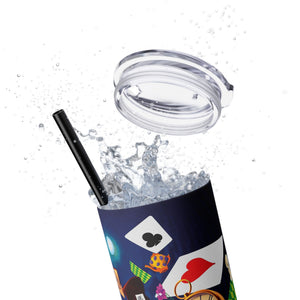 mug with 'Wonderland Rabbit Hole Insulated Tumbler 20oz' graphic on a white background