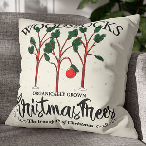 throw pillow with 'Charlie Brown Cover Cute Holiday' design
