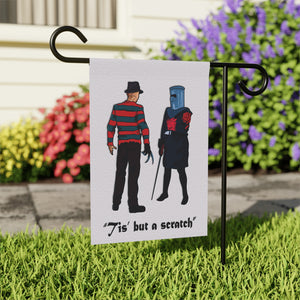 Freddy Krueger vs Monty Python Funny Halloween Yard Flag