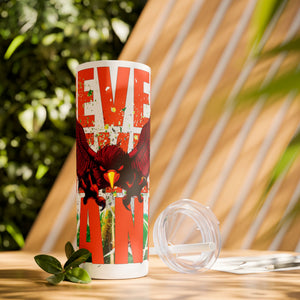 Matte mug with 'Virginia Tech Hokies Football Tumbler 20oz' graphic on a white background