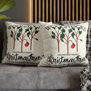throw pillow with 'Charlie Brown Cover Cute Holiday' design