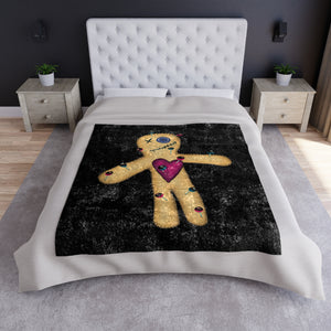 Voodoo Doll Funny Gift Halloween Throw Blanket