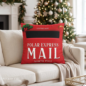 Santa Mailbox Christmas Pillow Cover