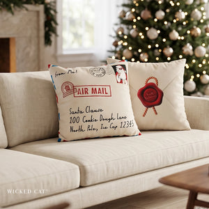 Santa Mail Reversible Christmas Pillow Cover