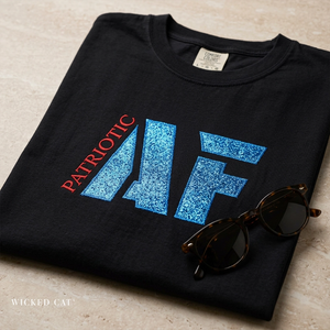 Embroidered Patriotic AF T-Shirt Comfort Colors®