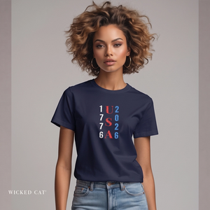 Embroidered USA 250th Patriotic T-Shirt Comfort Colors®