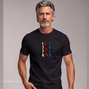 Embroidered USA 250th Patriotic T-Shirt Comfort Colors®