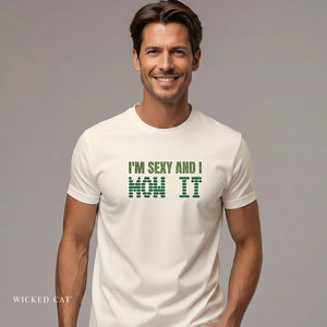Embroidered Sexy and I Mow It T-Shirt Comfort Colors®