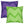 Vibrant Purple & Green Reversible Soft Accent Pillow Cover