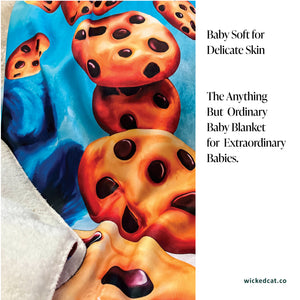 Retro Toy Phone Cute Sherpa Baby Blanket