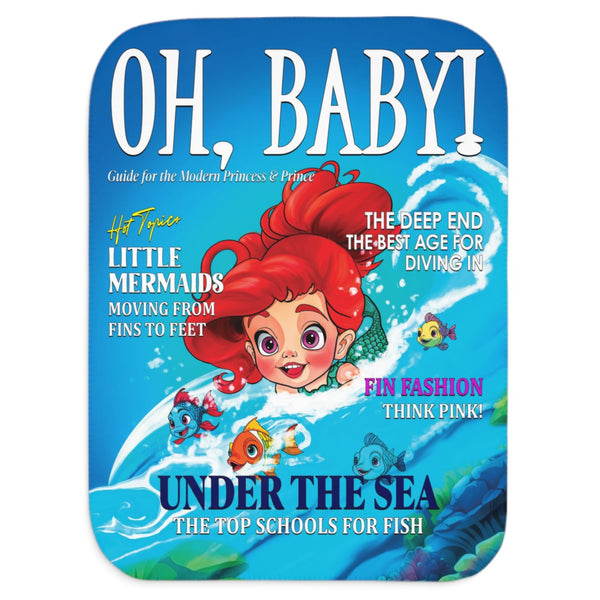 Baby The Little Mermaid Soft Sherpa Baby Blanket