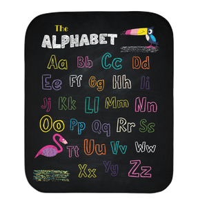 ABC crayon baby blanket