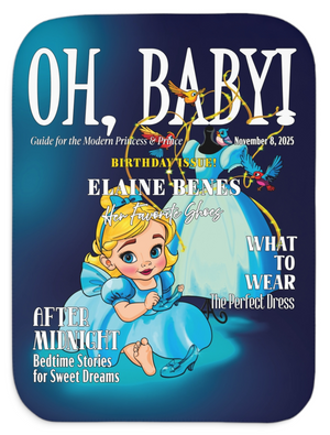 Personalized Fairy Tale Princess Soft Sherpa Baby Blanket | Custom Gift
