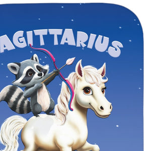 Personalized Sagittarius Zodiac Soft Sherpa Baby Blanket