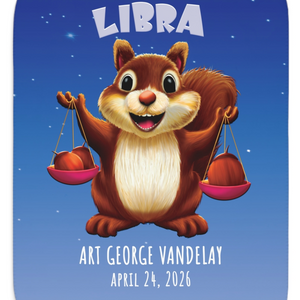 Soft sherpa blanket with 'Personalized Libra Zodiac | Custom Gift' design