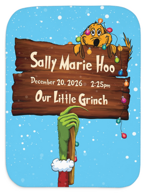 Personalized Christmas Baby Blanket