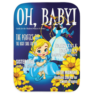 soft sherpa blanket with 'Cinderella Illustrated' design