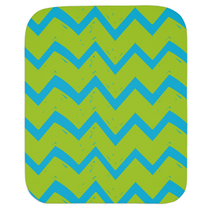 Green & Blue Newborn Toddler Sherpa Baby Blanket