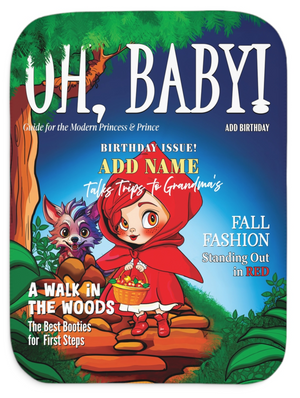 Personalized Little Red Riding Hood Soft Sherpa Baby Blanket