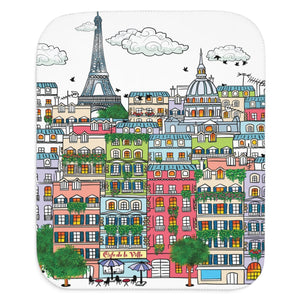Paris France cute baby blanket gift