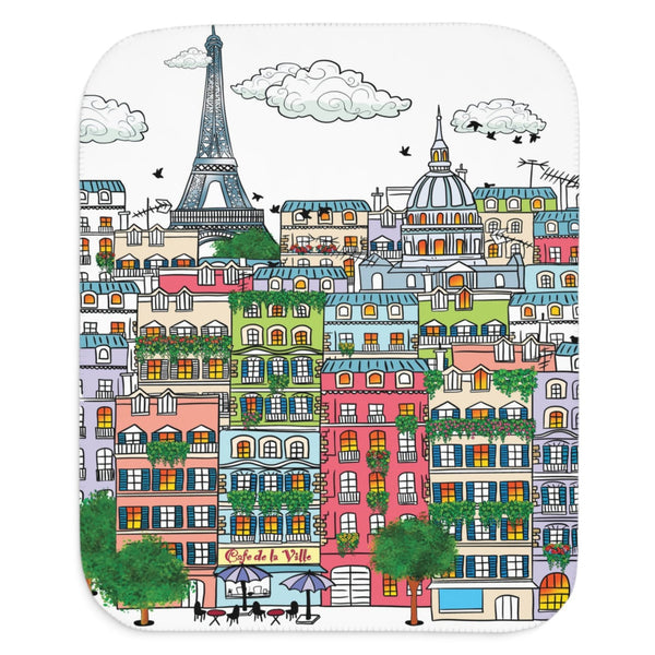 Paris France cute baby blanket gift