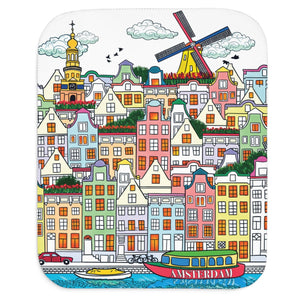 Amsterdam cute baby blanket gift