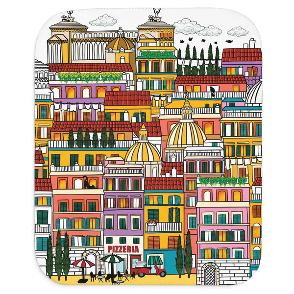 Rome Italy cute baby blanket gift