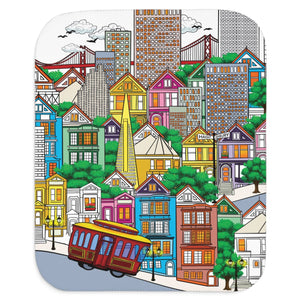 San Francisco baby blanket gift