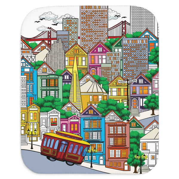 San Francisco baby blanket gift