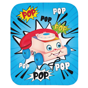 Cute toy phone retro baby blanket gift