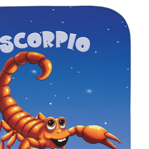 Soft sherpa blanket with 'Personalized Scorpio Zodiac | Custom Gift' design