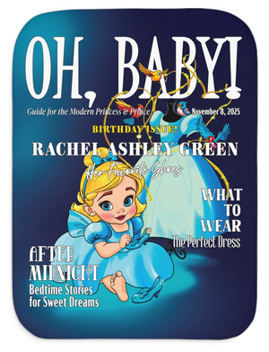 Personalized Fairy Tale Princess Soft Sherpa Baby Blanket | Custom Gift