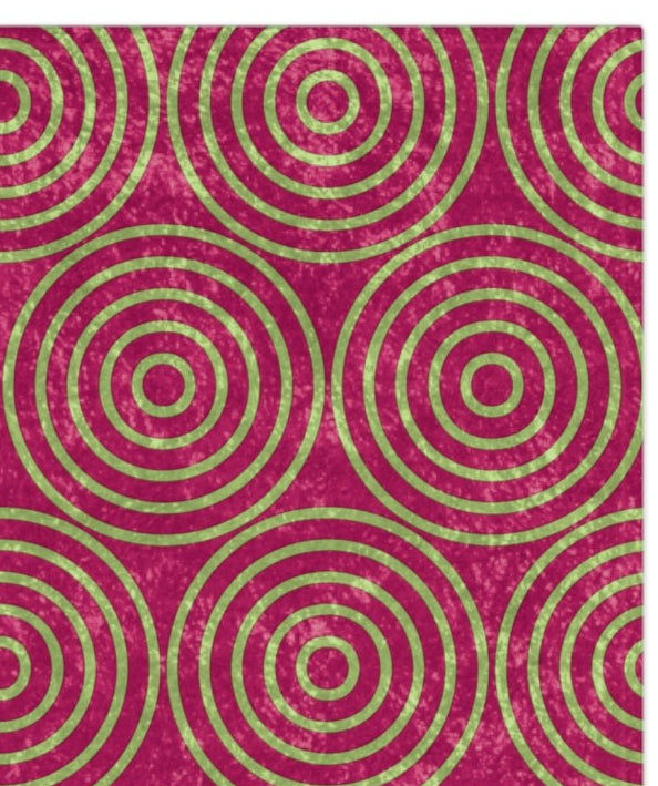 Pastel Pink & Green Decorative Throw Blanket