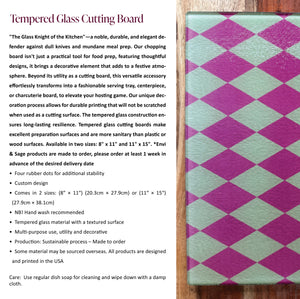 It's Raining Men Glass Cutting Board