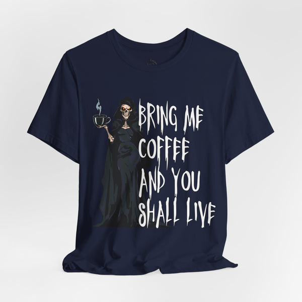 Coffee Lovers Grim Reaper T-Shirt