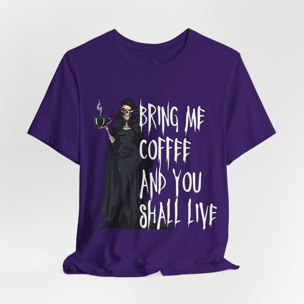 Coffee Lovers Grim Reaper T-Shirt