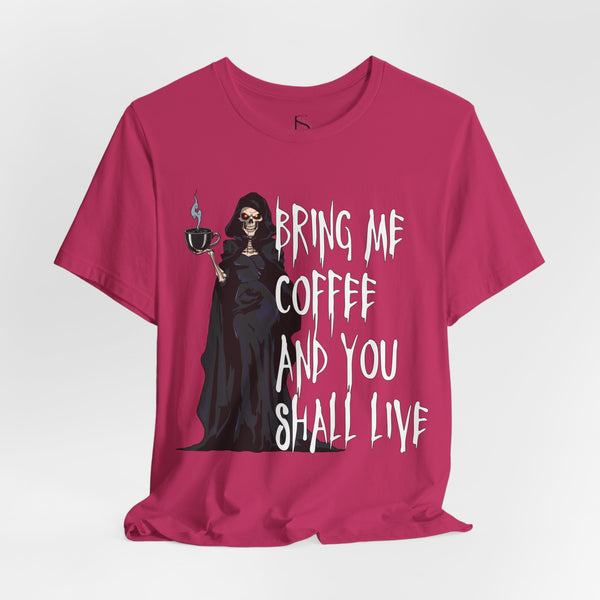 Coffee Lovers Grim Reaper T-Shirt