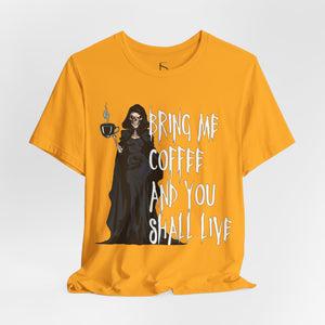Coffee Lovers Grim Reaper T-Shirt