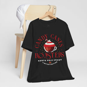 Candy Canes Roasters Christmas Coffee T-Shirt
