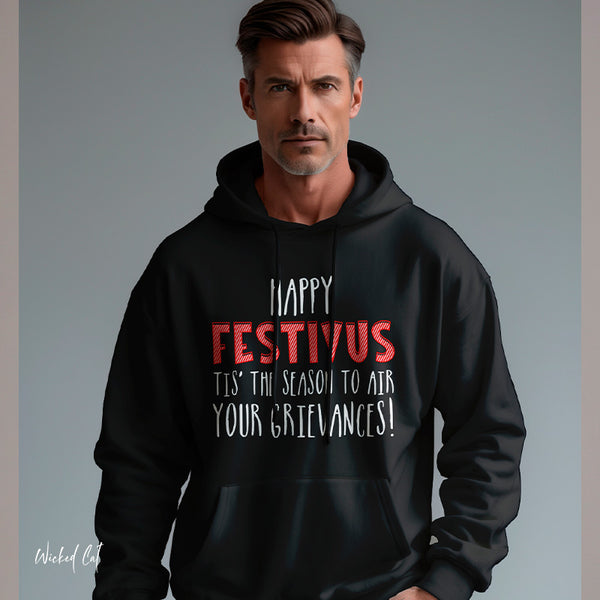 Happy Festivus Funny Christmas Hoodie Comfort Colors®