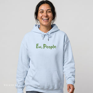 Embroidered Ew People Grinch Hoodie