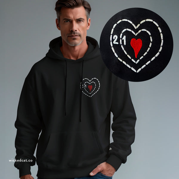 Embroidered Grinch Hoodie - Cozy Holiday Sweatshirt