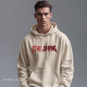 Embroidered Start Jumping VT Football Hoodie