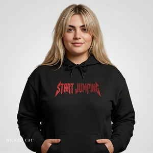 Embroidered Start Jumping VT Football Hoodie