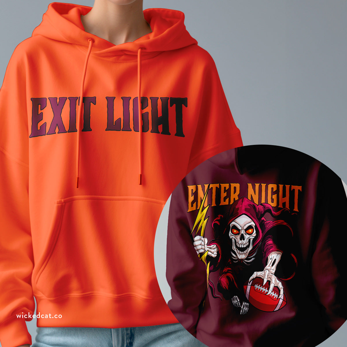 Virginia Tech Football Sandman Exit Light Hoodie