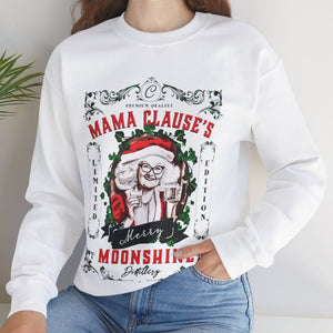 Mrs. Clause's Moonshine Funny Christmas Sweatshirt