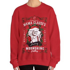 Mrs. Clause's Moonshine Funny Christmas Sweatshirt