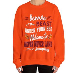 sweatshirt with 'Virginia Tech Football Game Day' design on a plain background