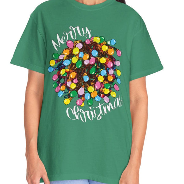 Comfort Colors® Tangled Lights Merry Christmas Funny T-Shirt