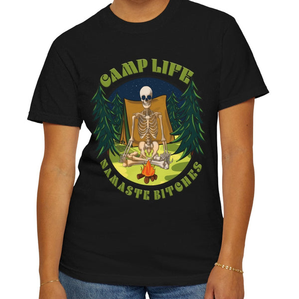 Comfort Colors© Namaste Bitches Yoga Skeleton T-Shirt